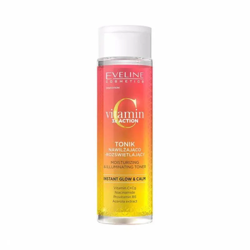 Moisturizing-and-illuminating-toner تونر ویتامین C از برند Eveline - تصویر 1