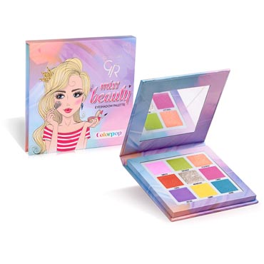 Miss Beauty Colorpop Eyeshadow Palette پالت سایه 9 رنگ کالرپاپ گلدن رز - Golden Rose Miss Beauty Eyeshadow Palette Colorpop - تصویر 1