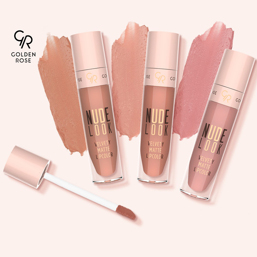 رژ-مایع-نود-لوک-گلدن-رز رژلب مایع گلدن رز NUDE LOOK - تصویر 1